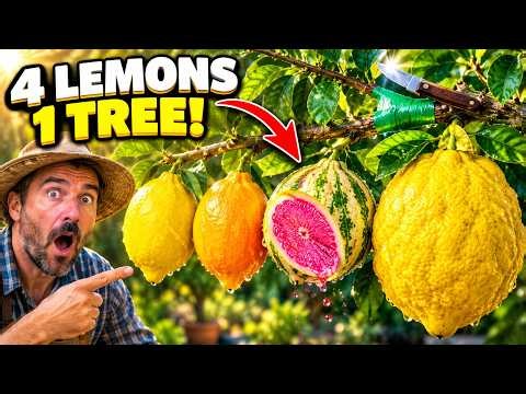 Stop Buying 5 Lemon Trees! Graft Eureka, Meyer, Lisbon & Pink Lemons on ONE Tree (T-Bud Method)
