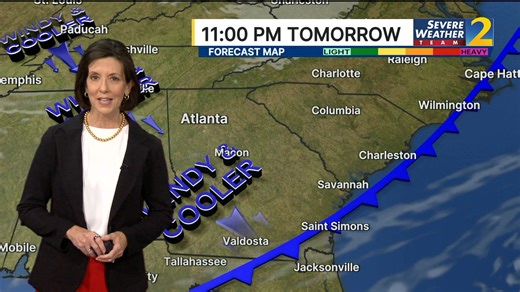 Severe Weather Team 2 Meteorologist Jennifer Lopez says temperatures are set to drop after days of near-record warmth for the season. | WSB-TV