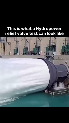 Hydropower Relief Valve Test 🌊⚡ The Power of Water Pressure