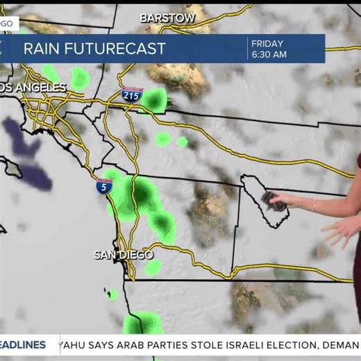 San Diego's Forecast Thursday October 29th: A cloudy day all over, preparing for a rainy Halloween