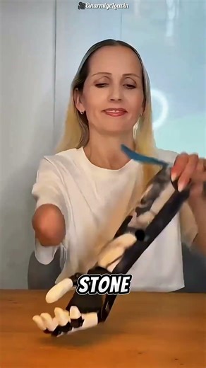 This prosthetic hand broke a stone 🤯