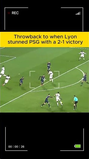 When Lyon stunned PSG 2-1 ⚽🔥