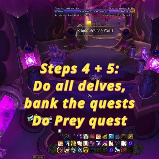 leveling alt priest to 90 in one sitting (25% warband boost)