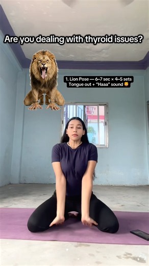 Dealing with thyroid issues? Try these 5 yoga poses! 🧘‍♀️