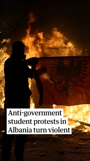 Anti-government student protests in Albania turn violent