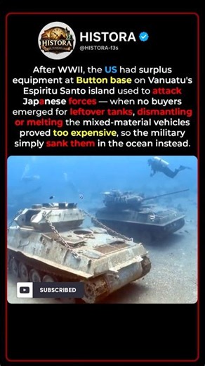 Why the U.S. Military Deliberately Sank Tanks Into the Ocean 🌊🪖
