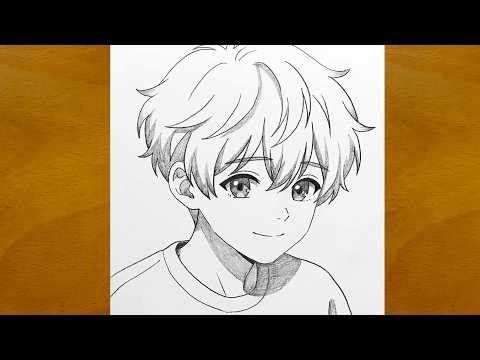 How to Draw a COOL Anime Boy Step by Step (Easy Pencil Drawing Tutorial)