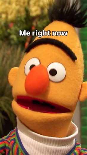 Trying to get through this week like our ol' buddy Bert. 🥱💛 | Sesame Street