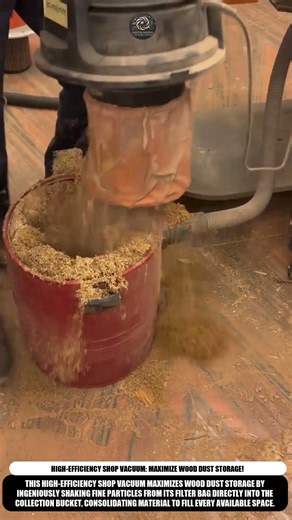 High-Efficiency Shop Vacuum: Maximize Wood Dust Storage! #innovation