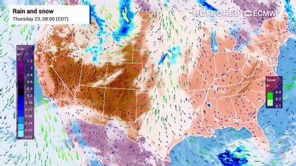 A cold front brings heavy rainfall and a severe weather threat to the Plains and Upper Midwest