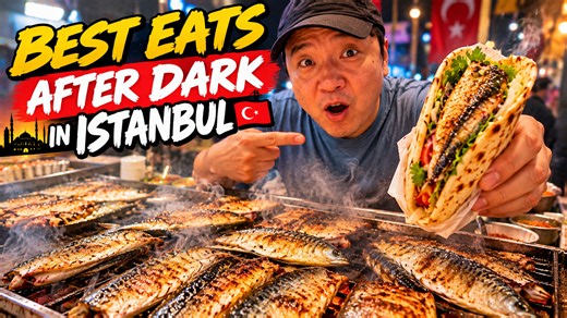 BEST Street Foods AFTER DARK in Istanbul Turkey! 24 Hour Layover FOOD TOUR