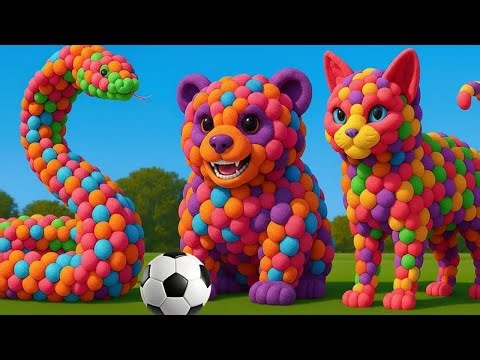 The mascot vibrato assistant cat, bear placed on the football field is popular, co-produced