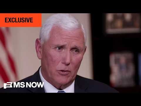 'We haven't spoken': Former VP Pence on VP Vance