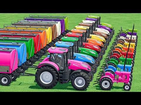 TINI Tractor vs Giant Tractor vs Giant Tank In Fs22 | Farming Simulator 22