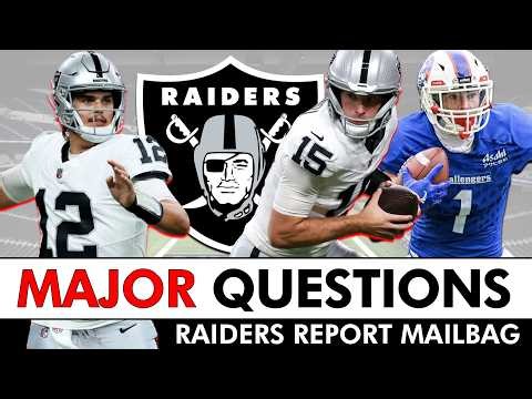 Raiders Rumors & Aidan O’Connell Trade Talk After Texans Preseason Game | Raiders Report Mailbag
