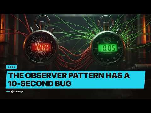The Observer Pattern Has a 10-Second Bug (Java 21 Virtual Threads Fix)