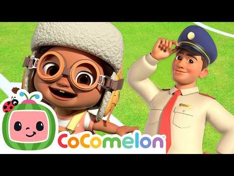 Nina's Fun Airplane Song with Friends!✈️🎶| CoComelon Nursery Rhymes