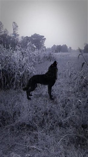 Wolf in village #wolf #wildlife #wildanimals #forest #shorts