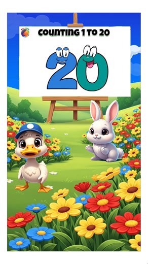 cartoon number learning song|| Counting 1 to 20 numbers song #learning #counting
