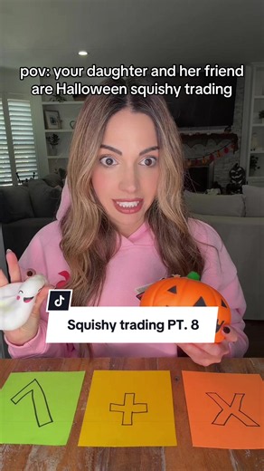 Halloween Squishy Trading POV: Daughter and Friend Squishies