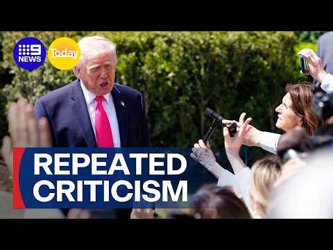 Trump frustrated Australia isn't joining war | 9 News Australia