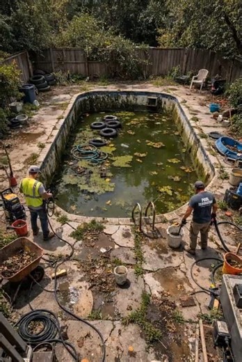 Abandoned Pool → Luxury Night Pool 🌊✨