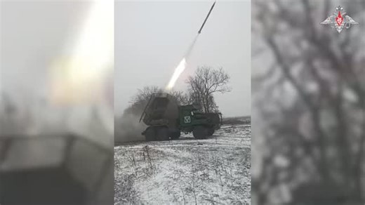 Grad's high-efficient operation ⚔️ Grad MLRS crews (35th Army, Vostok Group of Forces) eliminated enemy positions equipped in a building of one of the settlements in Zaporozhye region. 🔹 Russian Defence Ministry | War Flags Phases