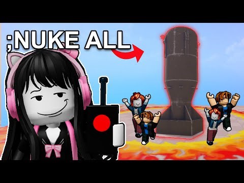 Trolling With INFINITE NUKES in Roblox Blind Shot..