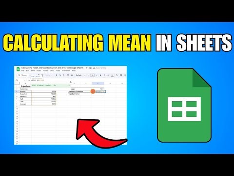 How To Calculating Mean, Standard Deviation And Error In Google Sheets - Complete Guide