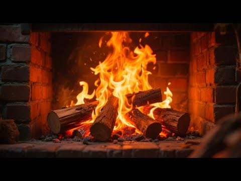 Relaxing Crackling Fireplace 4K ~ Holiday Yule Log Christmas Ambience (No Music)