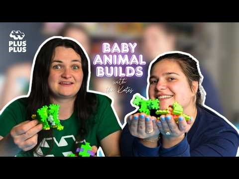 Plus-Plus Building Ideas: Mommy and Baby Animals (with the Kates!) #plusplususa