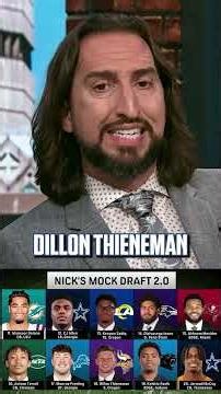 Nick unveils his NFL Mock Draft 2.0 👀 #NFL #Chiefs #Jets #NFLDraft