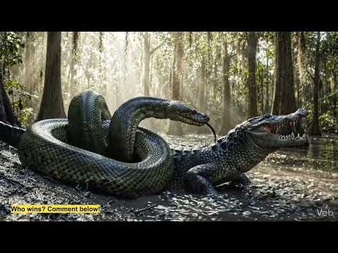 Python vs Alligator 🐍🐊 | Deadly Everglades Battle – Who Wins? 😱