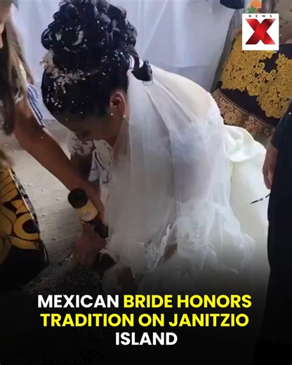 A Mexican bride began grinding corn as soon as she arrived at her husband’s family home, following a traditional custom that symbolizes her readiness to embrace marriage, responsibility, and household management. The wedding took place on the culturally rich Janitzio Island. #MexicanTradition #CulturalHeritage #JanitzioIsland #WeddingCustoms #MarriageRituals #TraditionAndCulture | NewsX