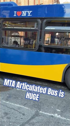 NYC Articulated Bus - The Longest MTA Ride in Manhattan! 🗽#mta #nybus #nyc #shorts