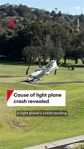 Engine failure was to blame for a light plane's crash landing on the Mona Vale golf course on Sydney's northern beaches last August, aviation investigators have found. #aviation #plane #crash #pipercherokee #sydney | 7NEWS Sydney