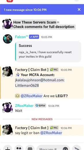How these servers try scamming you. #scam #discord