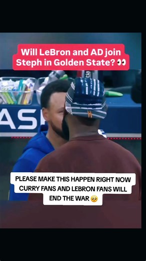 GOLDEN STATE WARRIORS ARE WILLING TO GET LEBRON AND AD TEAM UP WITH CURRY 🔥🏀❤️