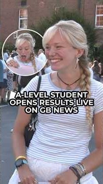 WATCH: A-level student opens results LIVE on GB News
