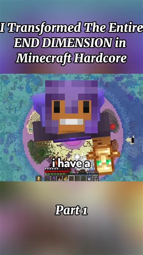 I Transformed The Entire END DIMENSION in Minecraft Hardcore #minecraft #minecraftbuilding #gaming #viral #minecraftchallenge