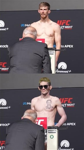 Main event steps on the scales! #ufcvegas117