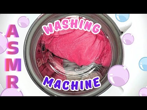 🫧 Inside the Washer: Pink Laundry in Motion | Real Washing Machine Sounds & Visuals