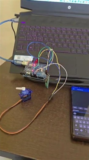 Smart Door Lock using Arduino & HC-05 | Password via Bluetooth 🔐 #arduino #buzzer #education