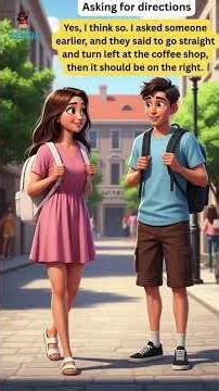 How to Ask for Directions in English | Real Conversation for Beginners #LearningEnglishShorts