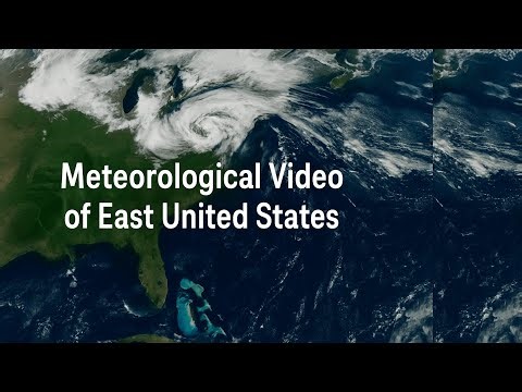 🇺🇸 🌤 Meteorological Video of East United States