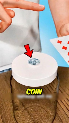 Coin Through a Lid? 😳 It’s Not Magic (Here’s the Trick!)