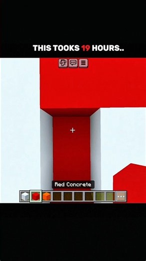 THIS TOOKS 19 HOURS 🤯 #shorts #minecraft