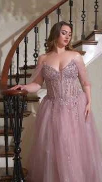 Plus-Size Glitter Prom Ball Gown | Ladivine CD721C ✨ Prom 2026