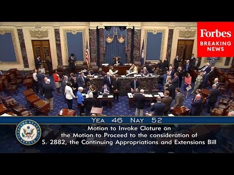 BREAKING NEWS: Shutdown Continues After Democrats' Continuing Resolution Fails In The Senate