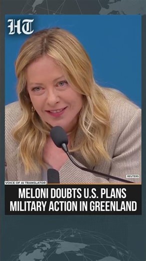 Italy PM Meloni Doubts U.S. Military Action On Greenland Amid Rising Geopolitical Tensions